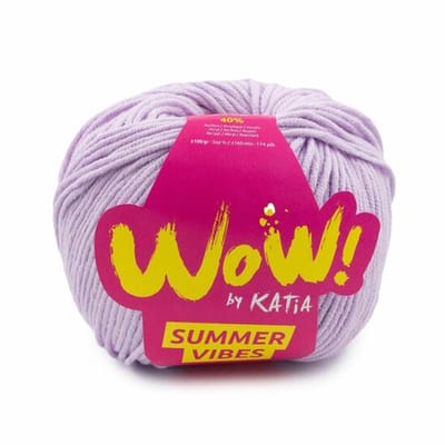 Katia WOW Summer Vibes - 88 licht lila - Katoen/Acryl Garen