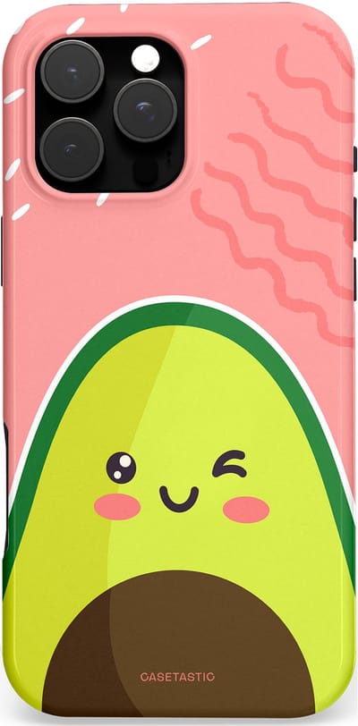 Casetastic Hoesje Geschikt voor Apple iPhone 16 Pro Max Magsafe - Stijlvolle Beschermende Duo-layer Case - Avocado Vibes