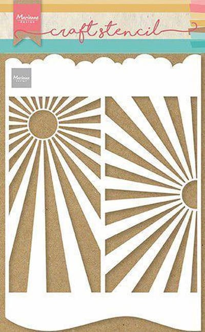 Marianne Design Craft Stencil - Slimline Sunburst
