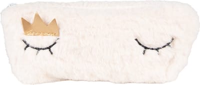Clayre & Eef Portemonnee 21x10 cm Wit Synthetisch Ogen
