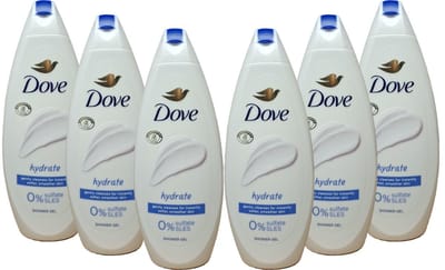 6x Dove Douchegel - 250ml - hydrate
