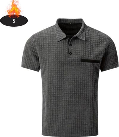 Livano Poloshirt Heren - T-Shirt Heren - Shirt - Overhemd - Polo Shirt - Donkergrijs - S