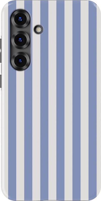 DripCase Gestreept Hoesje Samsung Galaxy S25 Plus | Backcover met Mag | Stripes Motief | Trendy Case Samsung Galaxy S25 Plus met Strepen Ocean Lane