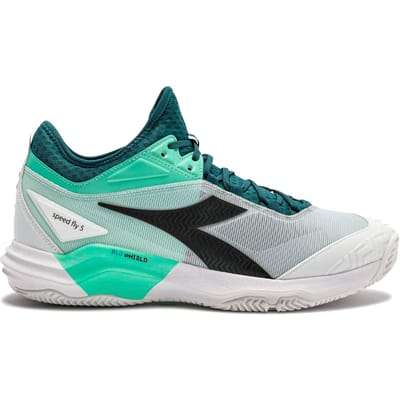 Diadora Speed Blushield Fly 5 Tennisschoenen Heren-petrolblauw, zwart