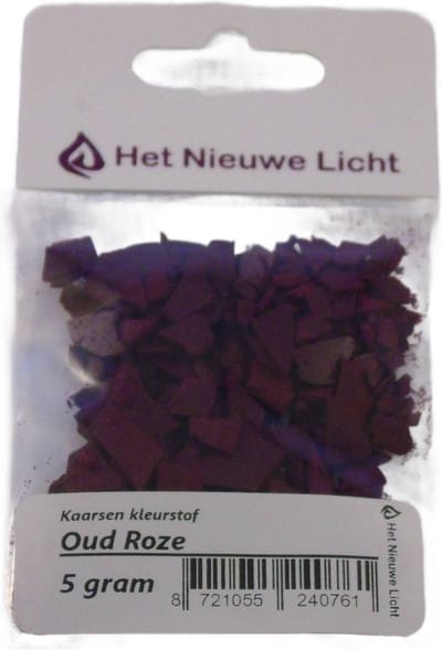 Het Nieuwe Licht ® - Kaarsen kleurstof - OUD ROZE- 5 gram