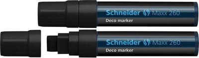 Schneider krijtmarker - Maxx 260 - zwart - 2 stuks - S-126001-2