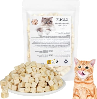 SnelShoppen - Kattengras Tandjes Stok 100g - Eetbare Gevriesdroogde Kipstukjes Kattensnack - Natuurlijke Orale Reiniger - Graanvrij - Voor Katten vana