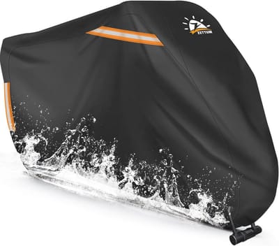 Waterdichte Motorhoes voor Motorfietsen tot 244 cm - Beschermhoes met Reflecterende Strips en Veiligheidsdesign