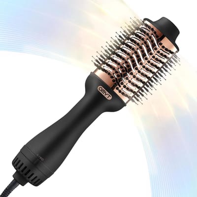 Hot Air Brush - Haardroger Stylingborstel - Snel Haar Stylen - 4-in-1 Functie - 33.78 cm - Zwart