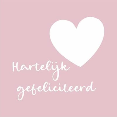 Luxe Bloemenkaartjes - Wenskaarten - Cadeaukaart - Roze - Gefeliciteerd - 7x7cm - 20 Stuks - Met Boorgaatje