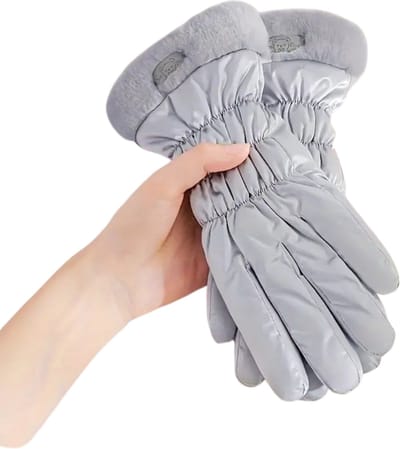 Bovista Winterhandschoen - Handschoenen - Touchscreen Handschoenen - Handschoenen WInter - Winter - Fluweel - Grijs
