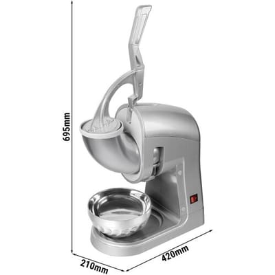 GGM Gastro Tisch-Eiscrusher für Flockeneis - 5 kg/min - 350 Watt - Edelstahl