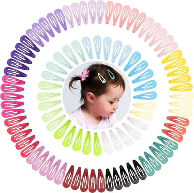 100 Stuks Mini Haarspeldjes voor Kinderen - Kleurrijke Haaraccessoires, Snap Clips en Kindersieraden in 20 Kleuren