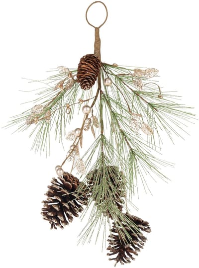 ARTYFETES - Slinger met Dennenkegels Glitter Champagne 45 cm Gouden Kerstboom