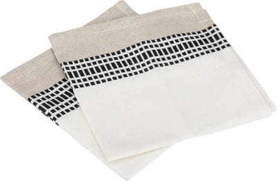 Atmosphera Servetten Dolly 40x40cm - Set van 2 stuks - Katoen - Beige