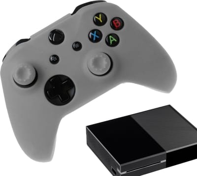 Gadgetpoint - Hoesjes & Skins voor Xbox One - Performance Gaming Case - Soft Grip Covers - Anti-Slip Controller Accessoires - Grijs