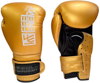 Krf Feel The Enemy Undercard Arimesh Gelpro Bokshandschoenen Goud 14oz