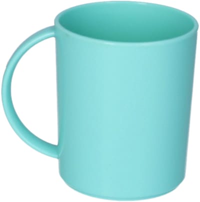 Plasticforte onbreekbare Drinkbekers - kunststof - 350 ml - groen - kinderen - camping- mokken