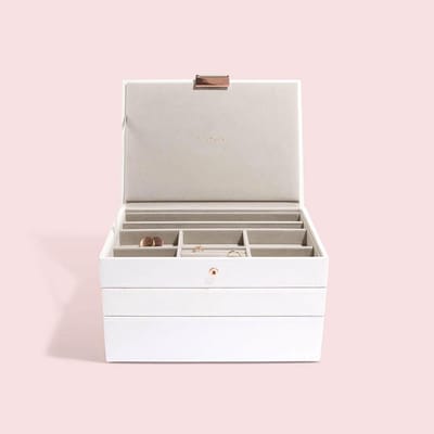 STACKERS WHITE - Sieradendoos - Juwelendoos - Sieradenhouder - Sieraden Organizer