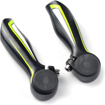 1 paire d'extrémités de guidon de vélo en alliage d'aluminium, embouts de barre de poignée de vtt VTT 22.2mm vert
