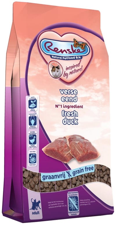 Renske Kat Adult Verse Eend - Kattenvoer - 6 kg