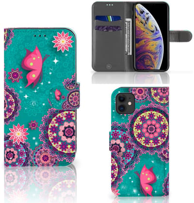 Apple iPhone 11 Hoesje Cirkels en Vlinders