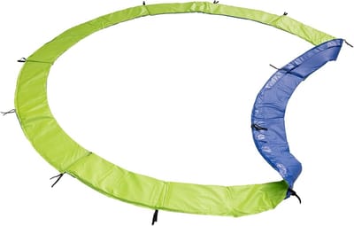 Trampoline Beschermhoes - Veiligheidskussen Rand - Trampoline Veiligheid - Omkeerbaar Groen Blauw - Diameter 370cm