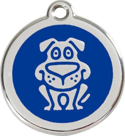 Red Dingo Hondenpenning 20 mm hond blauw