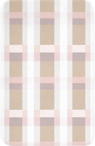 WC mat 40x60 cm - Antislip - Ruitpatroon - Aardetinten - Minimalistisch - Toiletmat - Vloermat - Douchemat - Toilet tapijt - Toiletmatten