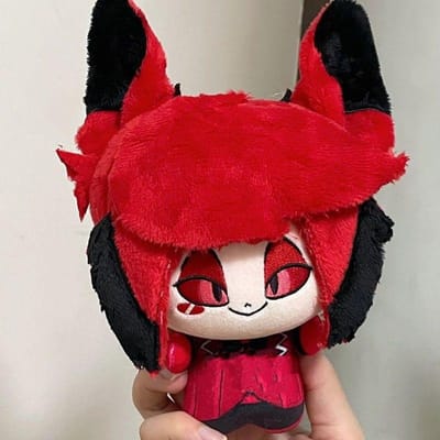 Nieuw op voorraad 15cm Alastor Hazbin El Pluche Pop Schattige Anime Randapparatuur Speelgoed Verjaardag Kerstcadeau tarwe