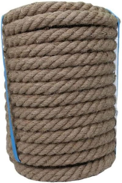 Jute Touw - Hennep Touw - Knutselen en Decoratie - Sterk en Duurzaam - 10MM 50M - Natuurlijk