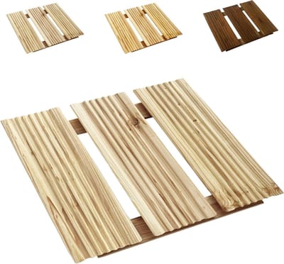 Houten Terrastegels - Tuintegels Larch - Buiten Leven - 100% Weerbestendig Hout - 30x30 cm - Onbehandeld