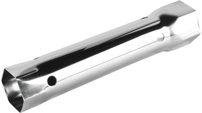Dailygoods- Dopsleutel Roestvrij Staal 204 mm - Dubbele Kop 34 mm - Kraanmoersleutel - Multifunctioneel - Handig voor Installatie - Kraansleutel