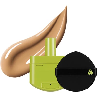 UNLEASHIA - Cushion Satiné Healthy-Green Re-Fill 23W Bisque SPF30 PA++, 15 g - Recharge pour fond de teint cushion