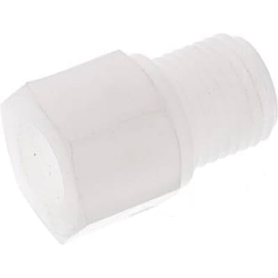 Verloopring G1/8'' Binnendraad X G1/4'' Buitendraad PVDF 10bar FDA 17mm Hex