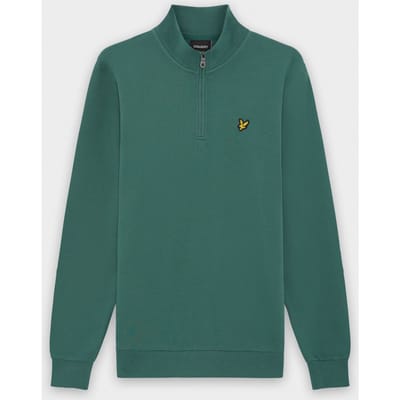 Lyle & Scott Sweat Half Zip Everglade Groen - Maat XXL - Heren - Quarter zip