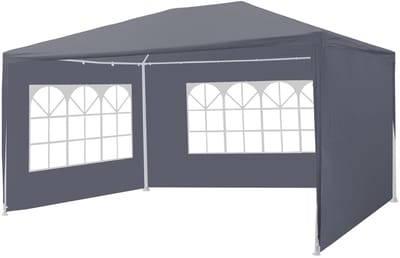 Partytent 3x4m donkergrijs budget