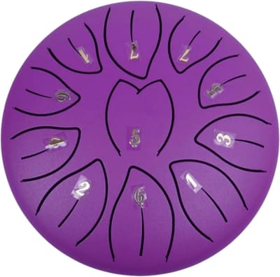 Livano Handpan - Tongue Drum - Steel - Regen - Klankschaal - Paars