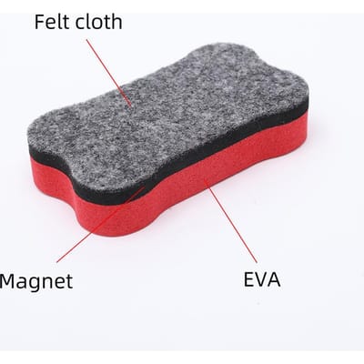 Marqueur effaçable à sec, gomme magnétique pour tableau blanc, mignon, pour l'école, le bureau, outil pédagogique de haute qualité pour enseignants gray
