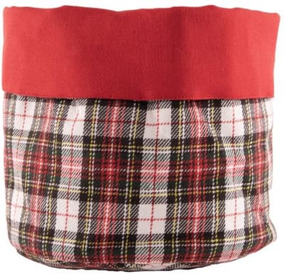 Broodmandje XMAS - kerst - 20x20 cm, rood