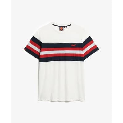 Superdry - Essentials T-shirt met strepen - Heren - T-shirts