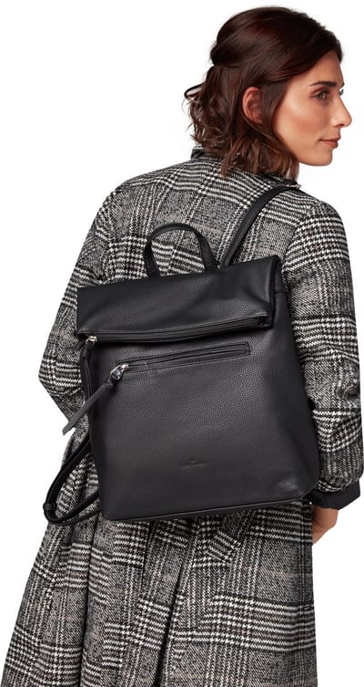 Tom Tailor - TTTINNA rugzak met klep - Maat ONESIZE - schwarz / black