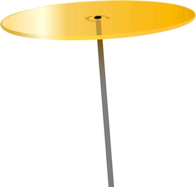 Zonnevangers Cazador Del Sol - tuin decoratie voor buiten - Geel Ø150mm x 120cm Set1