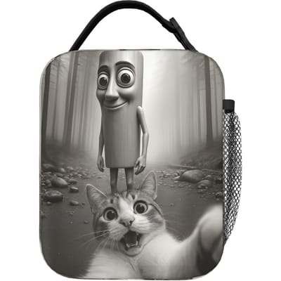67 Italiaanse Brainrot Tung Sahur Zes Zeven Geïsoleerde Lunchtas Thermische Tas Herbruikbaar, Maaltijdcontainer Grote Capaciteit Draagtas Lunchbox One Size
