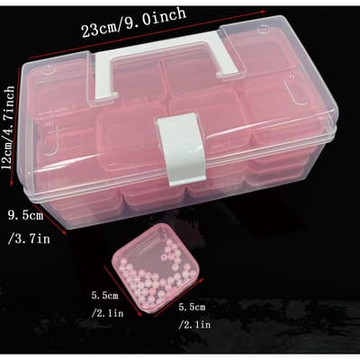 32 stuks/set plastic opbergdoos container, DIY knutselen kralen accessoires sorteerdoos, multifunctionele opbergdoos, sieraden nagel kralen organizer