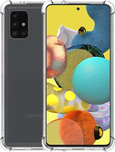 Smartphonica TPU Hardcase hoesje voor Samsung Galaxy A51 5G shockproof transparant geschikt voor Samsung Galaxy A51 5G