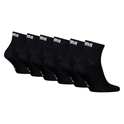Puma - Unisex Sokken in kwartlengte - 6 Pack - Maat 39-42