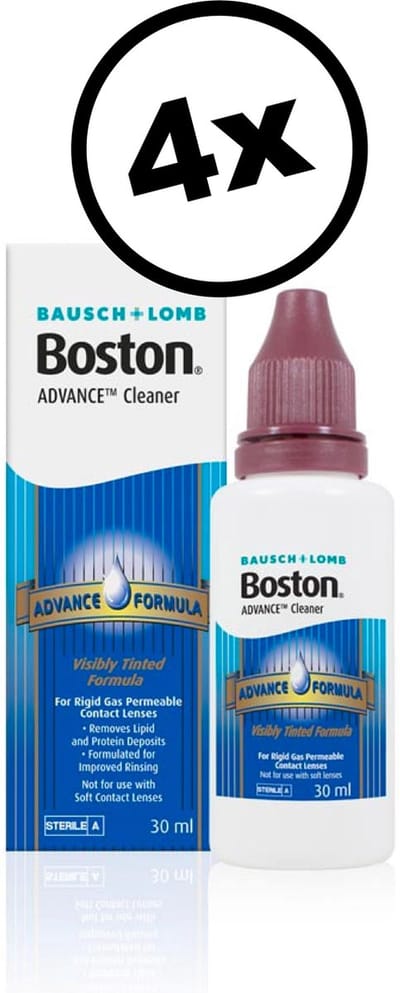 Voordeelactie! Boston cleaner 4  x 30 ml - Lenzenvloeistof