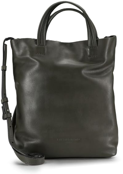 LIEBESKIND BERLIN Leren schoudertas Tote Bag Cypruss Green donkergroen
