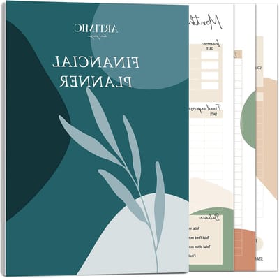 Financiële Planner A5, Ongedated, 60 Pagina's, Maandelijkse Begroting, Uitgavenregistratie, Sparen en Inkomsten Beheren, Geldbeheer voor Huishoudens
